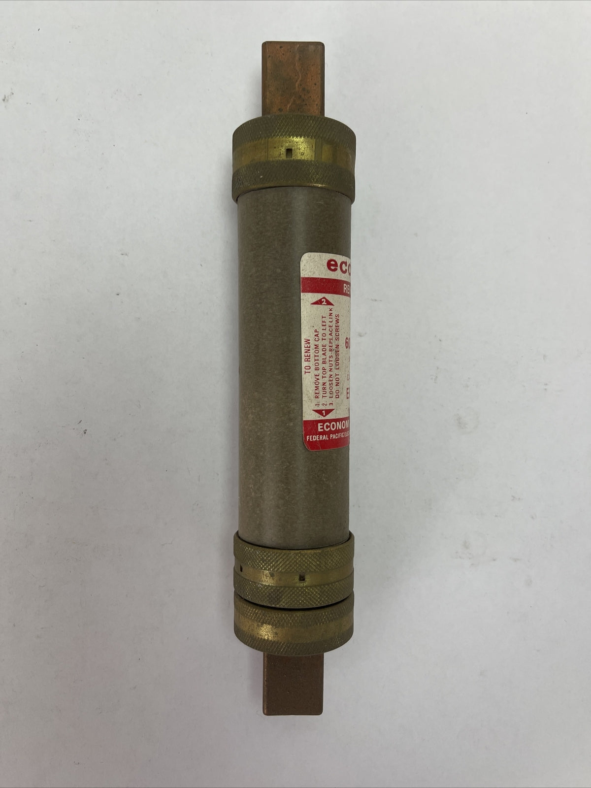 FPE ERS80 RENEWABLE ECONOMY FUSE 80AMP 600VAC FEDERAL PACIFIC ELECTRIC