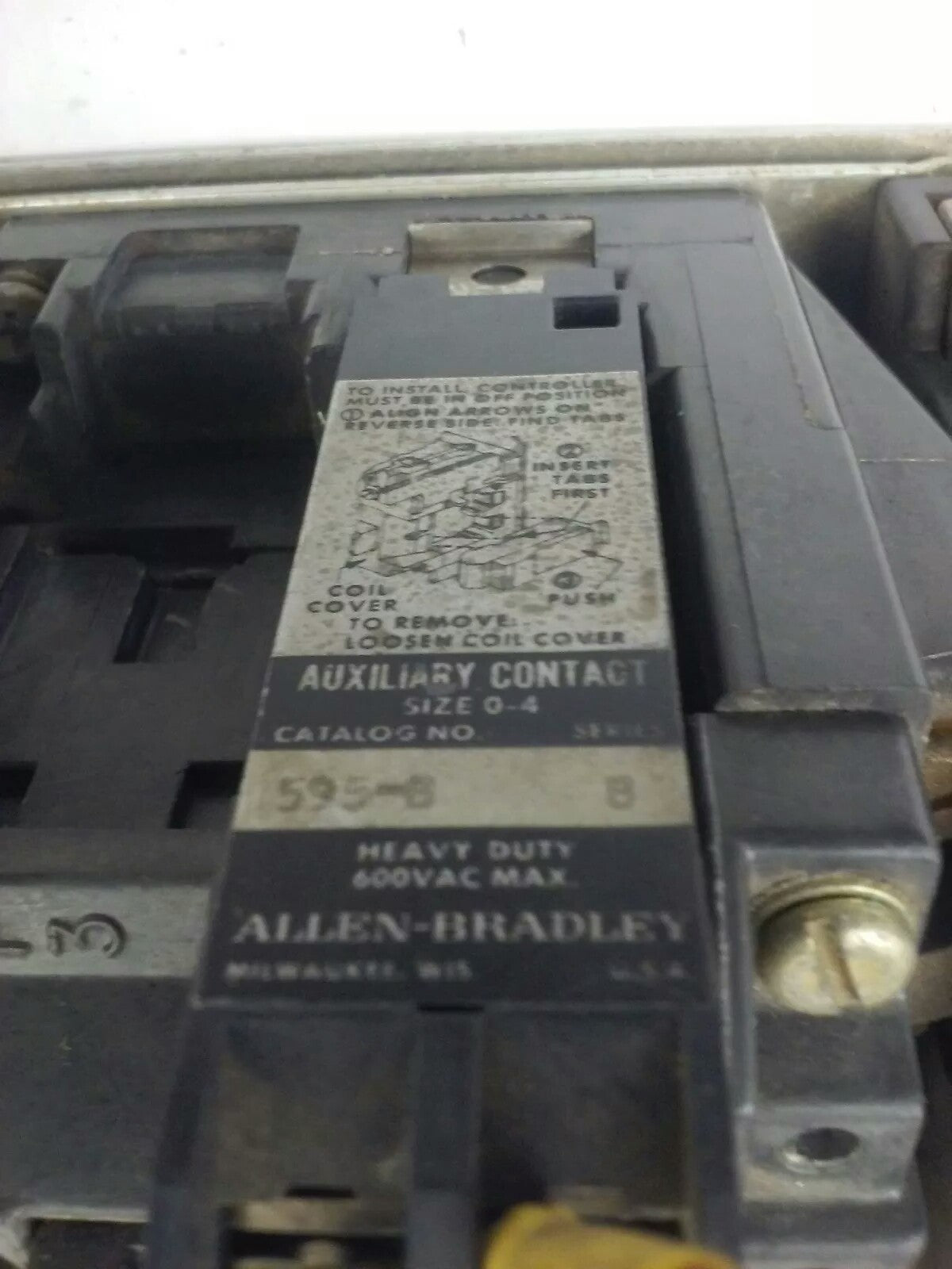 ALLEN BRADLEY, 520E-BOD , SER. C, STARTER, SIZE 1, 600V, 27A, 3PH, 120V COIL 3PH