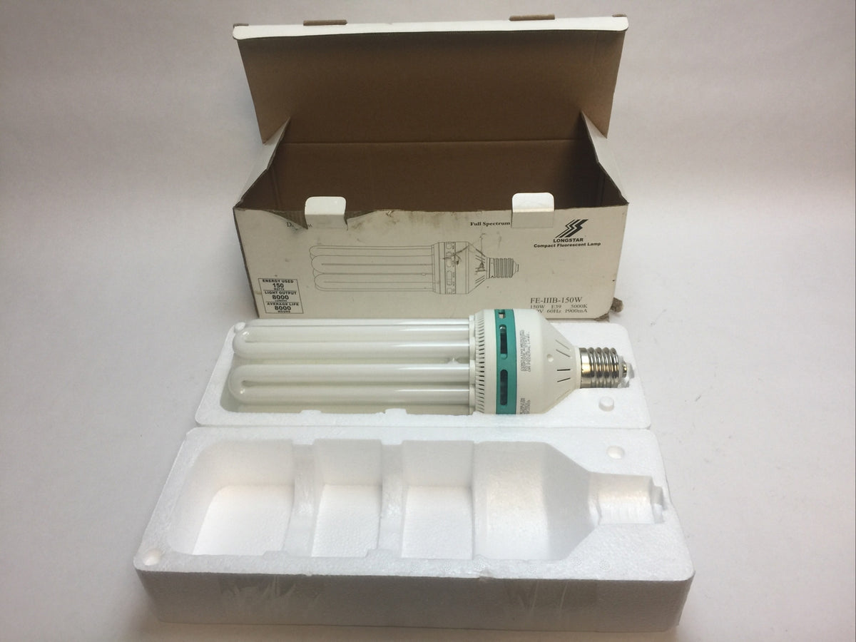 LONGSTAR FE-IIIB-150W COMPACT FLUORESCENT LAMP 150W E39 5000K 120V 60HZ 1900mA