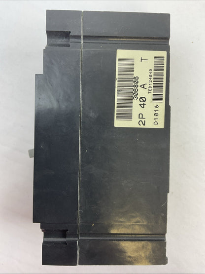 GE TED124040WL MOLDED CASE CIRCUIT BREAKER 40AMP 480VAC 250VDC 2POLE