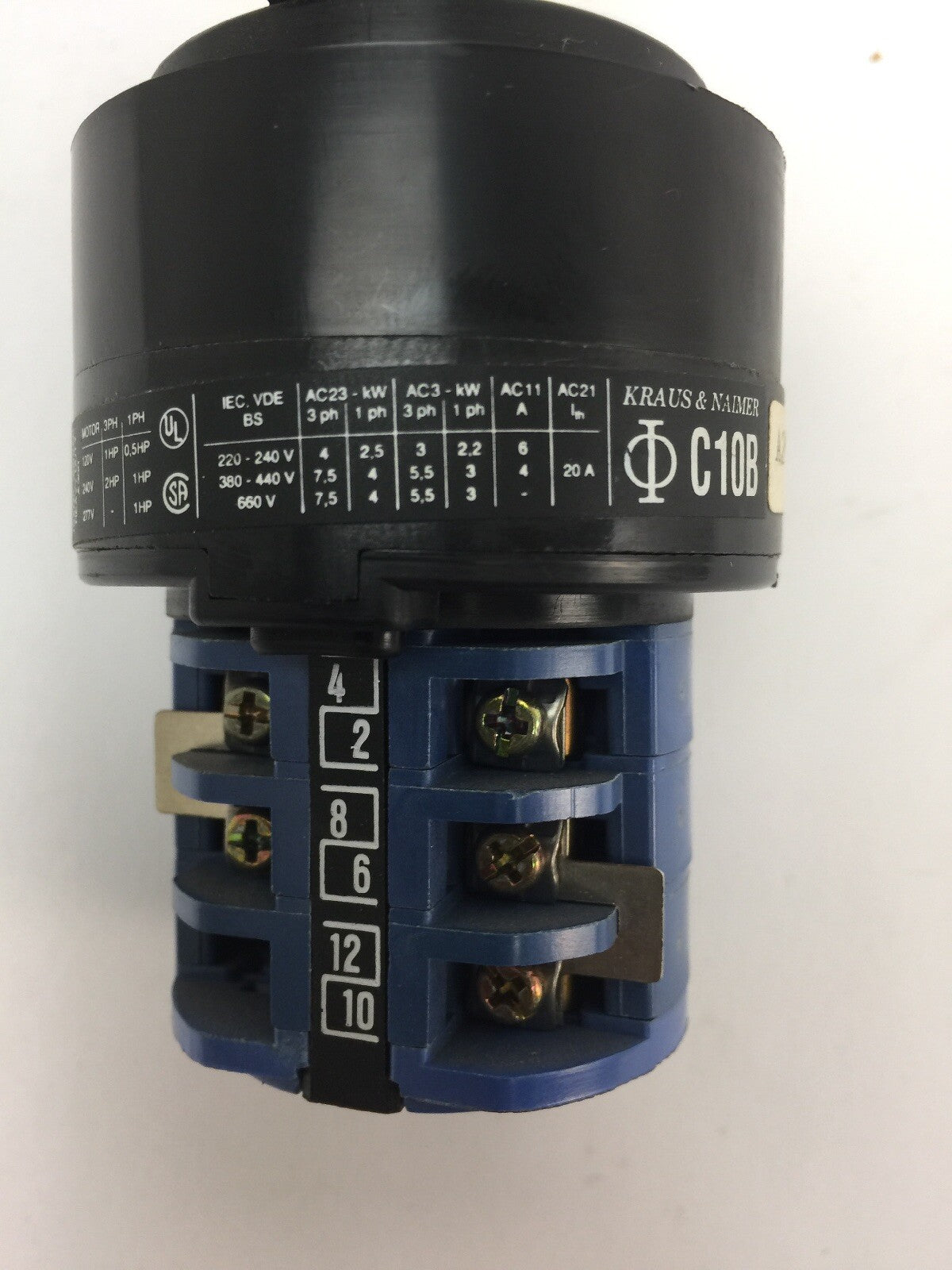 KRAUS & NAIMER C10B A243 ROTARY SWITCH