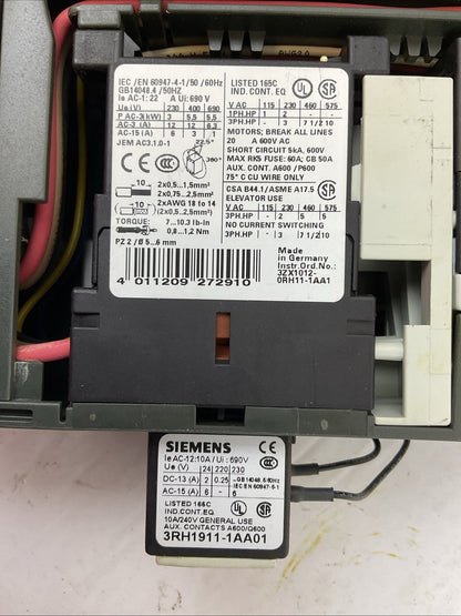 SIEMENS STARTER 3RK1301-1KB00-0AA2 3RV1011-1KA10 3RH1911-1AA01 3RK1903-0AB10