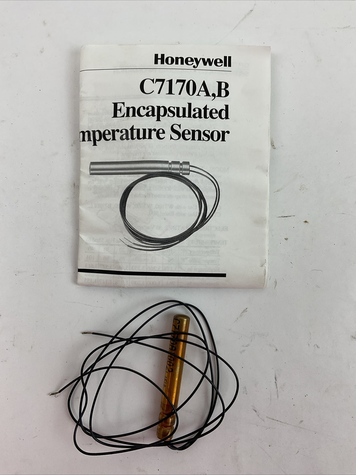 HONEYWELL C7170A 1002 PLATINUM (PTC) IMMERSION SENSOR 3 INCH INSERTION TEMP