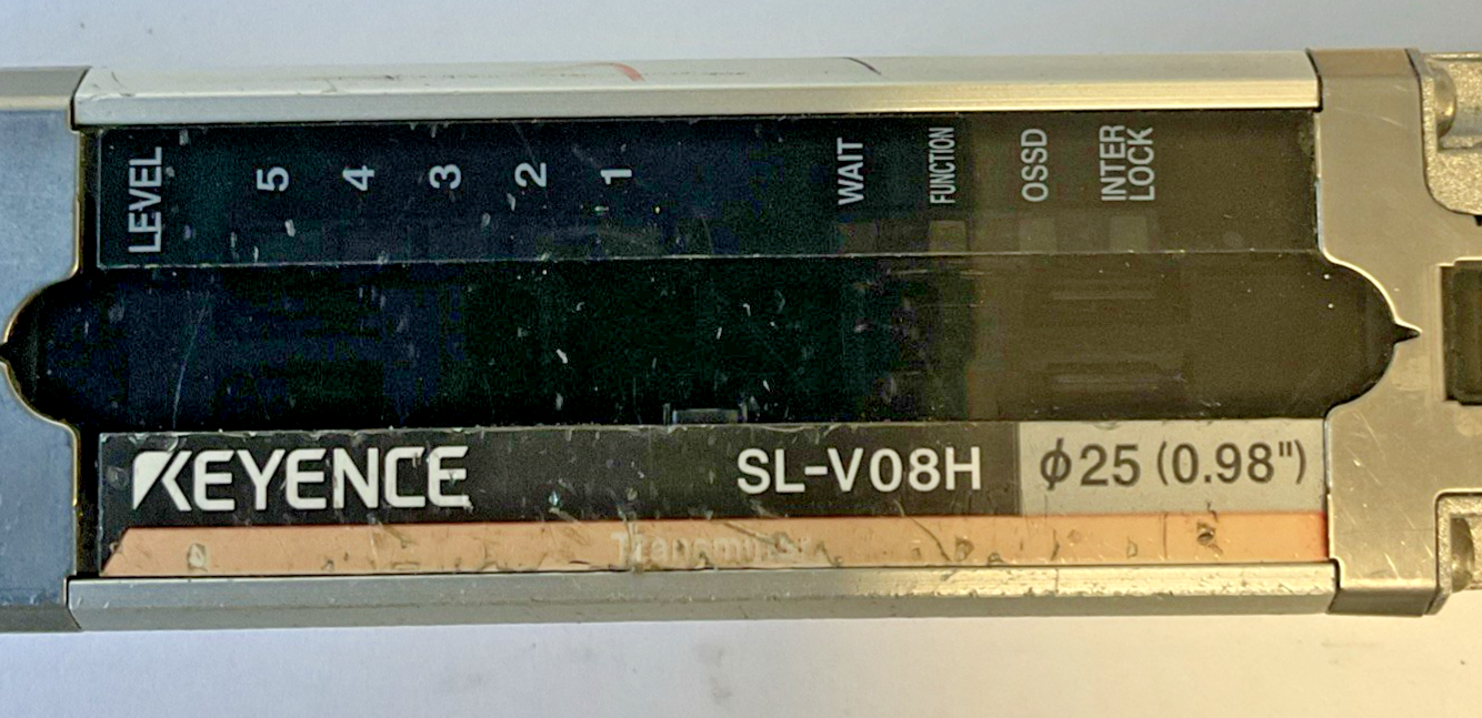 KEYENCE SL-V0H-T / SL-V08H-R  TRANSMITTER AND  RECIEVER 24VDC