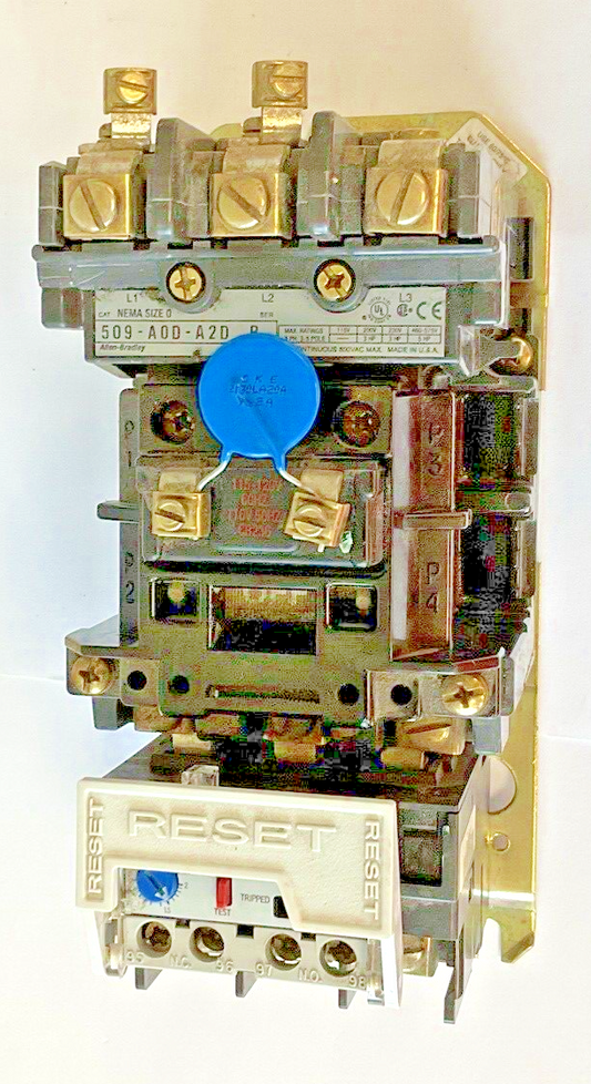 ALLEN BRADLEY 509-A0D-A2D SER. B STARTER 592-A2DA CB236 COIL 120V 509-AOD-A2D