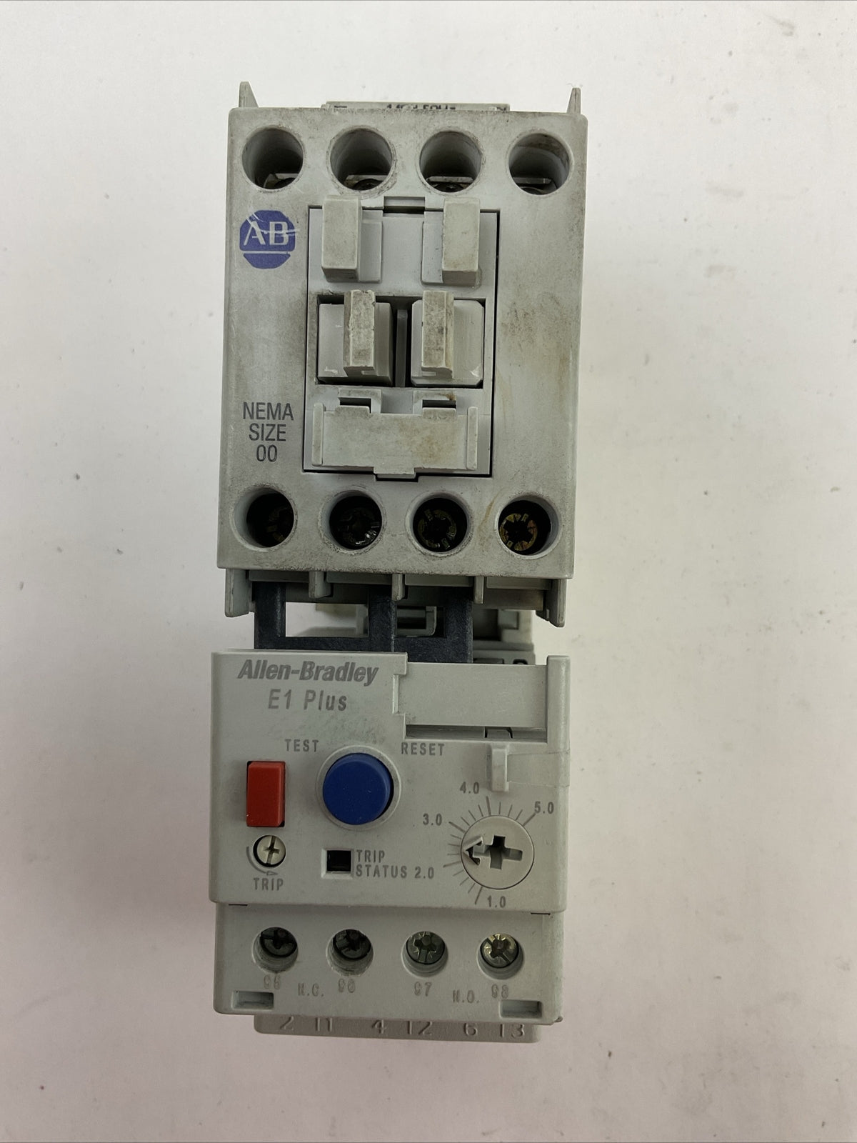 ALLEN BRADLEY STARTER (500-TO*94 SER D COIL 120V + 193-EECB SER C 1.0-5.0A)