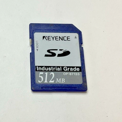 KEYENCE OP-87133 INDUSTRIAL GRADE MEMORY SD CARD 512MB