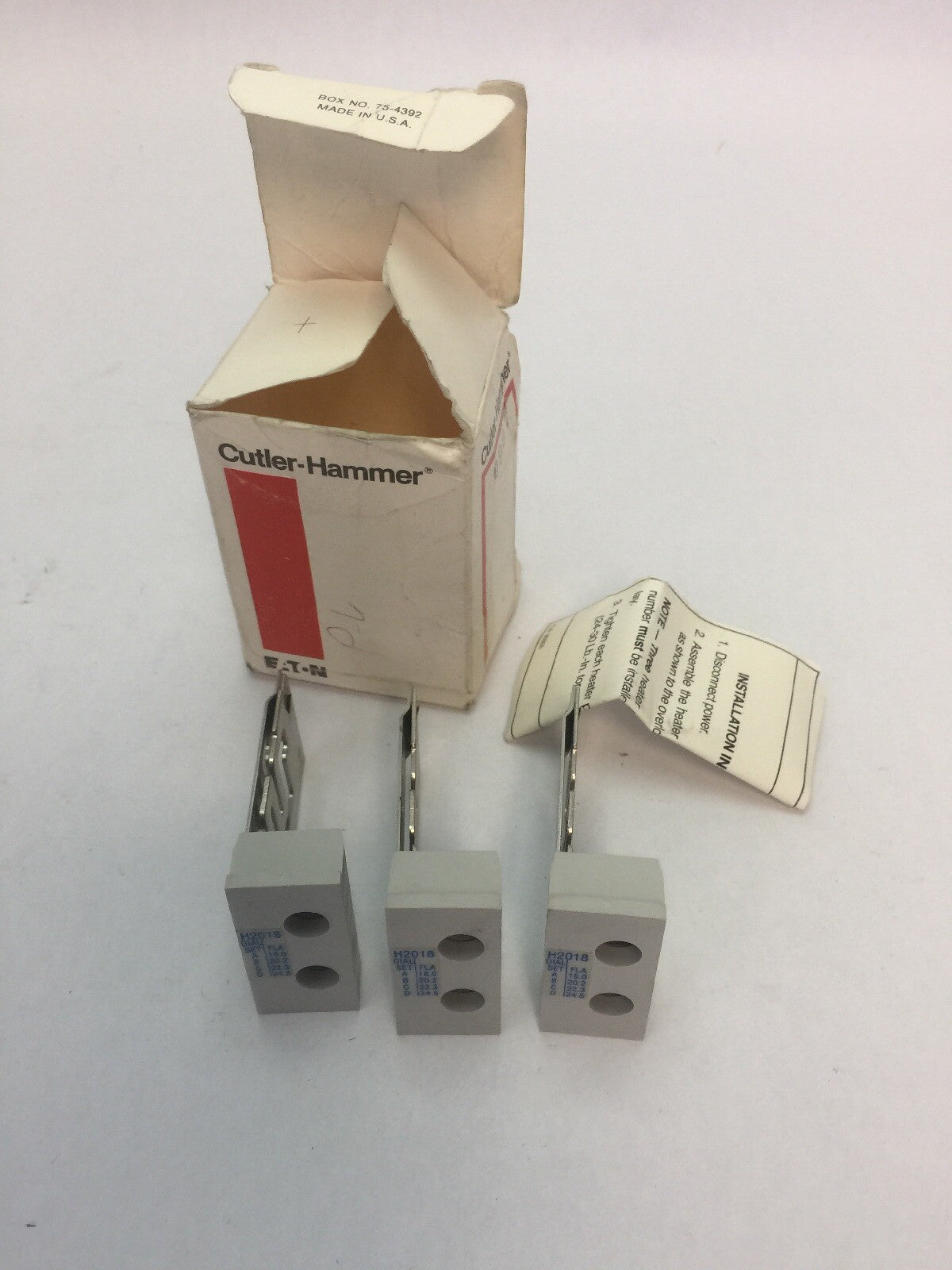 CUTLER HAMMER H2018-3 HEATER PACK (SET OF THREE) 18.0-24.5 AMP