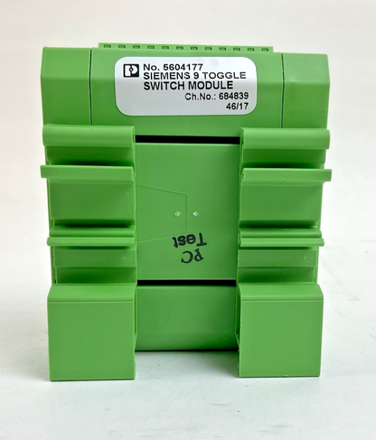 PHOENIX CONTACT 5604177 SIEMENS 9 TOGGLE SWITCH MODULE