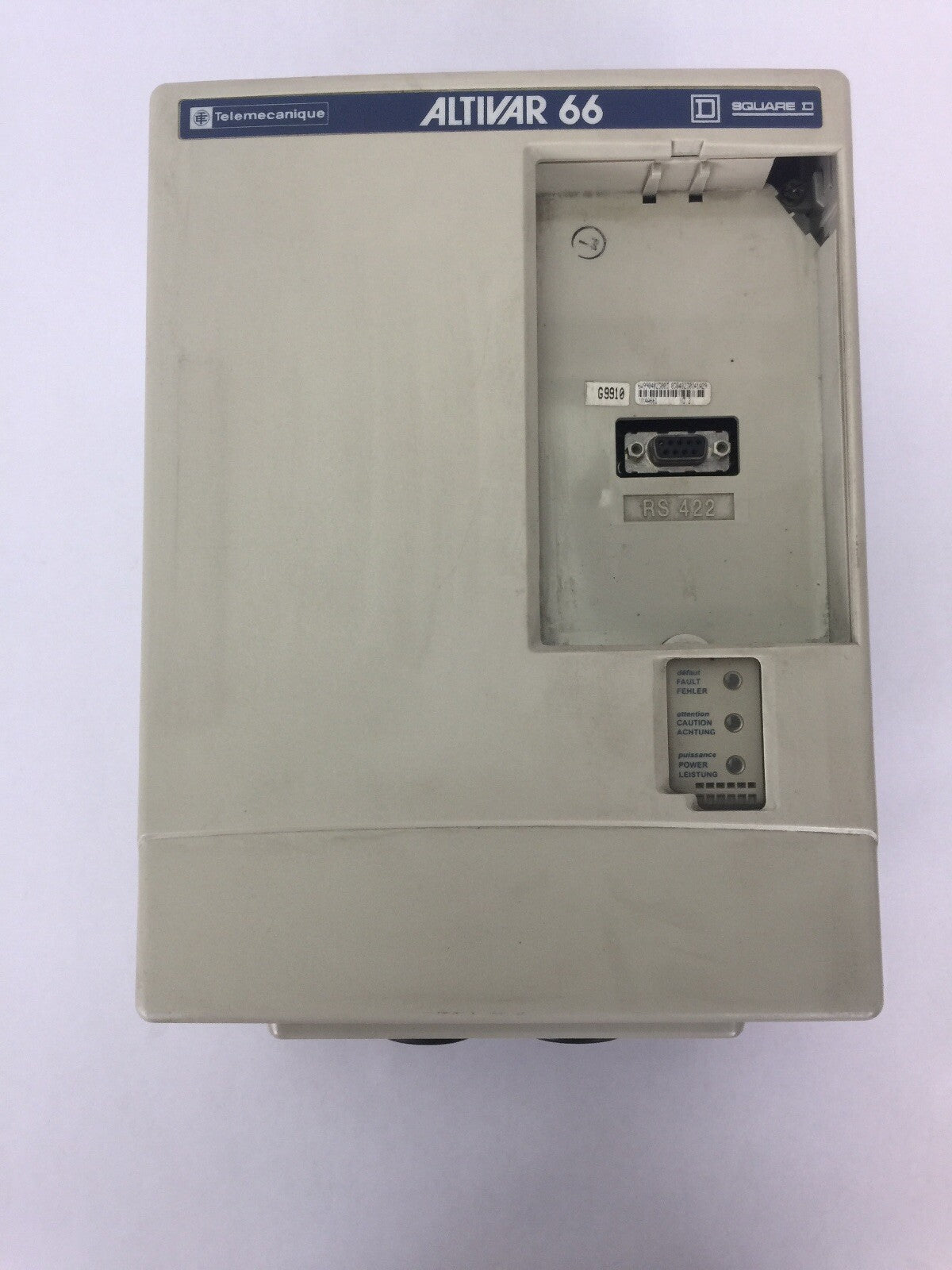 TELEMECANIQUE ATV66U41N4 VARIABLE SPEED DRIVE ALTIVAR 66 460VAC 3HP NO KEYPAD
