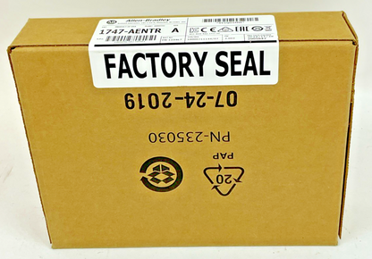 ALLEN BRADLEY 1747-AENTR ETHERNET/IP  COMMUNICATIONS MODULE FW:2.002 VER.07
