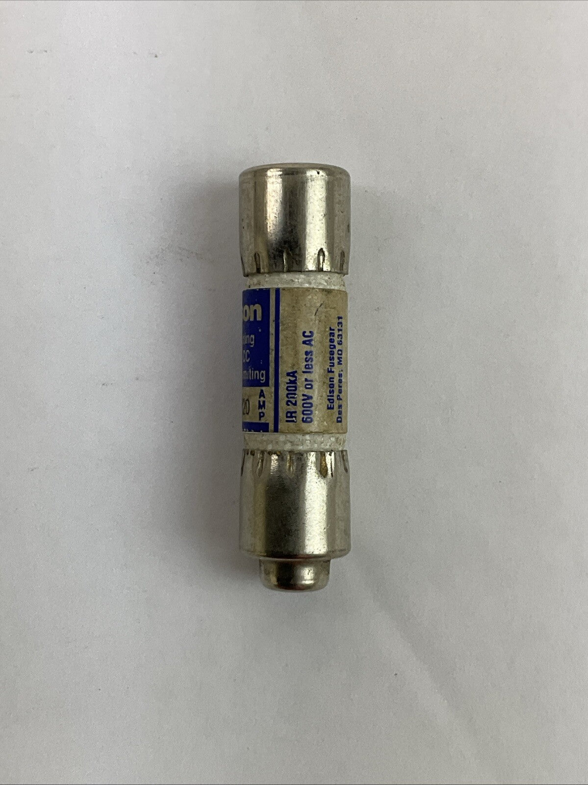 EDISON HCLR20 FAST-ACTING CURRENT LIMITING CLASS CC FUSE 20AMP 600VAC (LOT OF 5)