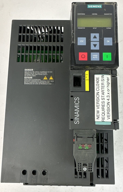 SIEMENS 6SL3224-0BE27-5UA0 POWER MODULE 240 BOP-2 CU240E-2 DP-F *PLASTIC CRACKED