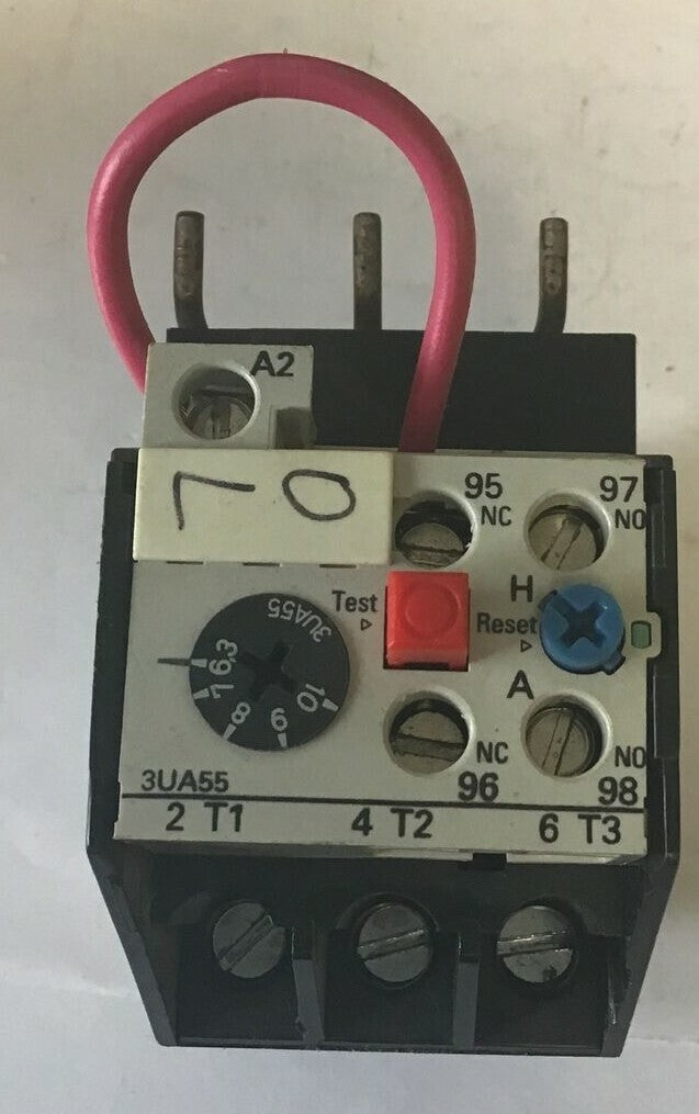 SIEMENS 3UA5500-1J RELAY 6,3-10A 600VAC