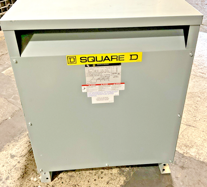 SQUARE D EE112T3H GENERAL PURPOSE TRANSFORMER 3PH 112.5KVA CLASS:AA TYPE:SO