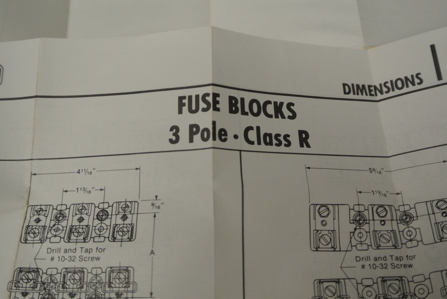 ALLEN-BRADLEY 1491-R126 / FUSE BLOCK /600V, 1-30A, 3-POLE / NEW SURPLUS