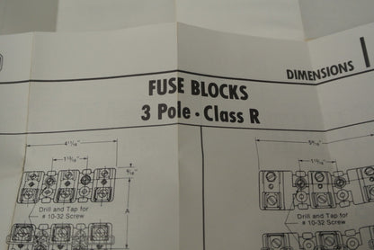 ALLEN-BRADLEY 1491-R126 / FUSE BLOCK /600V, 1-30A, 3-POLE / NEW SURPLUS