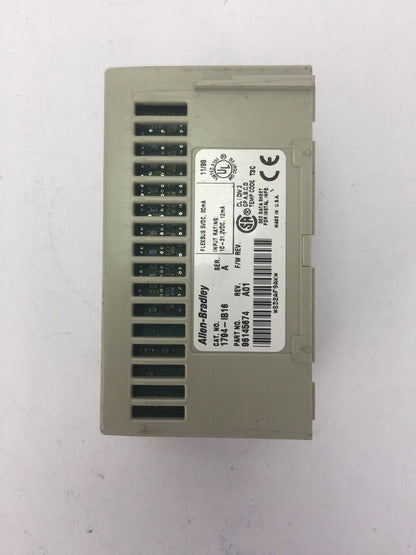ALLEN BRADLEY 1794-IB16 24VDC SINK INPUT MODULE SER A REV A01