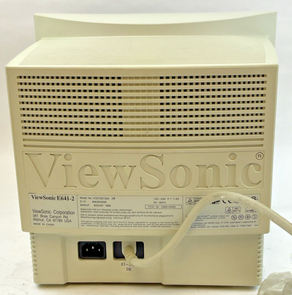 VIEWSONIC VCDTS21356-2M COMPUTER MONITOR 240VAC 1.4A 50-60HZ E641