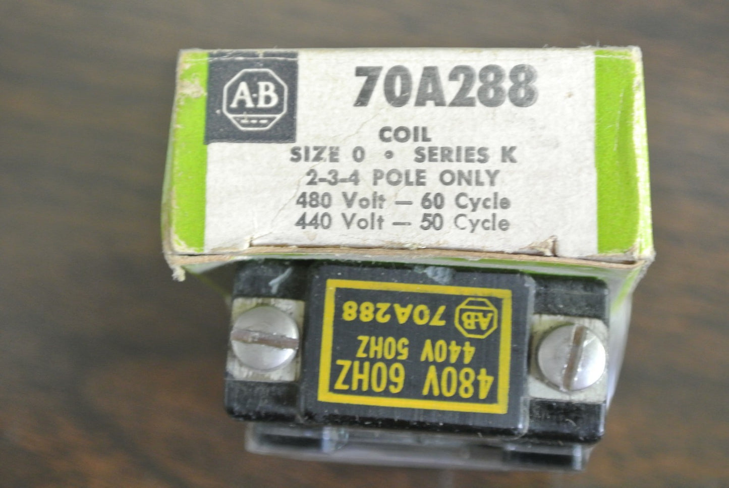 ALLEN-BRADLEY 70A288 COIL, SIZE 0, Series K 440-480V, 50-60Hz  NEW SURPLUS LOT/2