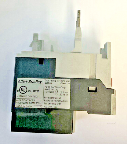 ALLEN BRADLEY 193-T1AC12 OVERLOAD RELAY SER.A 9-12.5A