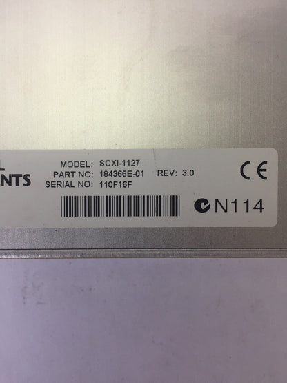 NATIONAL INSTRUMENTS SCXI-1127 32-CHANNEL RELAY MULTIPLEXER/MATRIX 250V/CAT