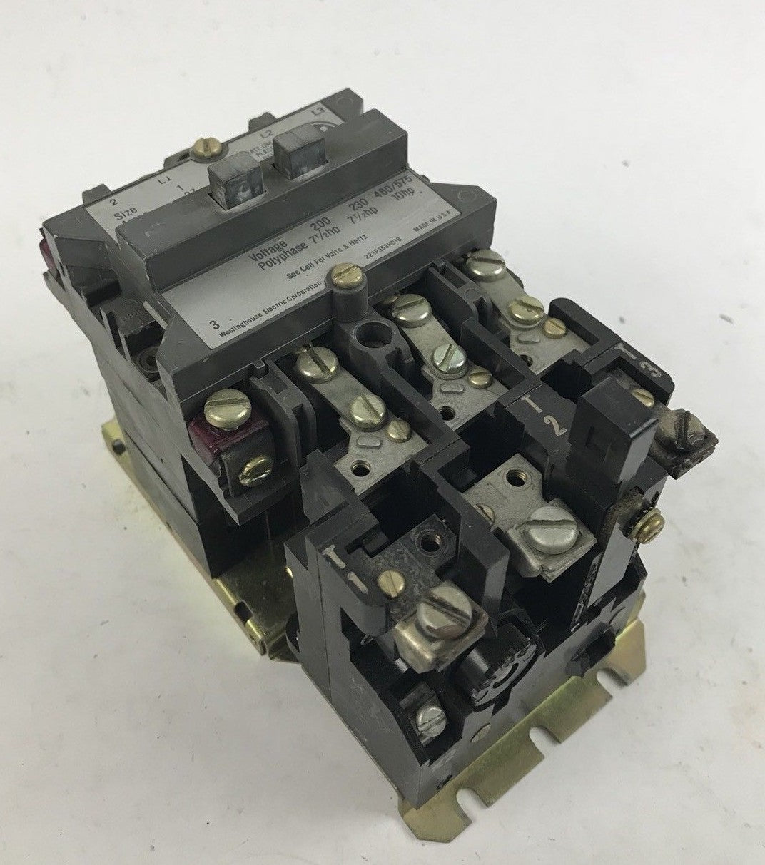 Westinghouse A200MICACDM Motor STARTER - Size 1, 27 Amp, 440/480 Volt Coil