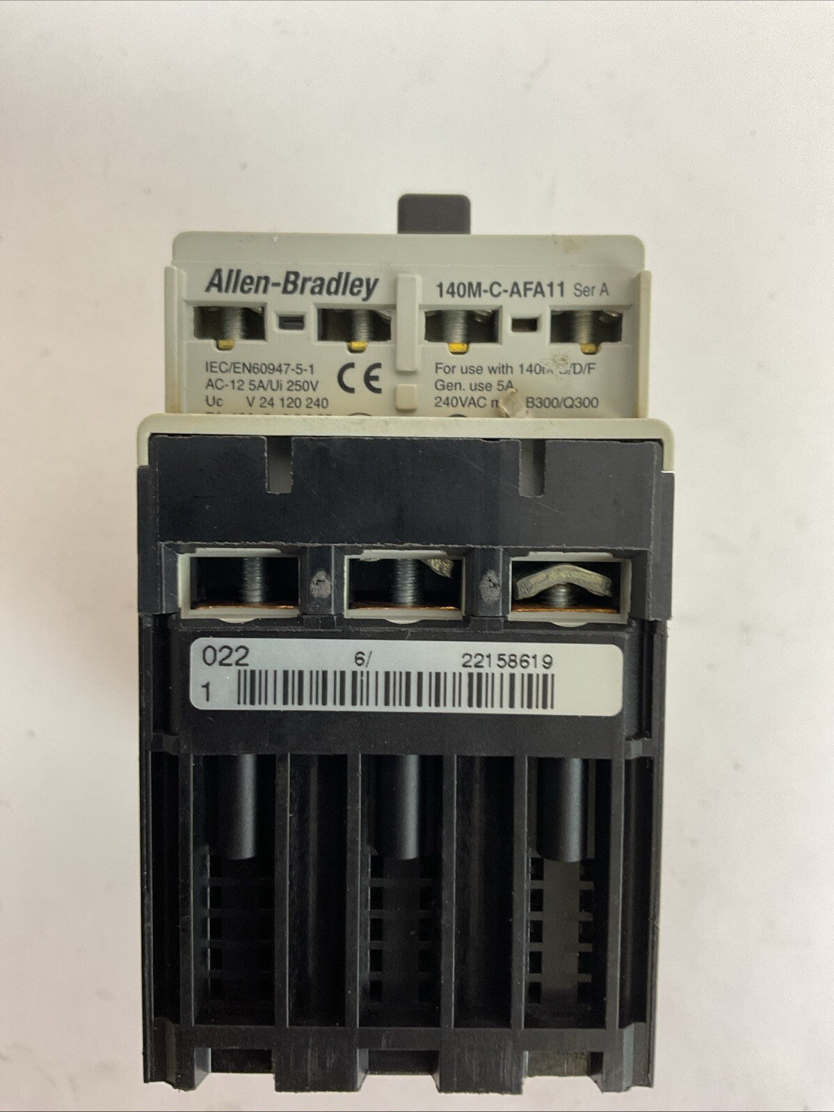 ALLEN BRADLEY 140M-D8E-C16 SER C MOTOR CIRCUIT BREAKER 10-16A 140M-C-AFA11