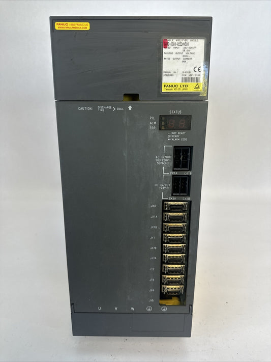 FANUC A06B-6088-H222#H500 SPINDLE AMPLIFIER MODULE OUTPUT 230VAC 95A