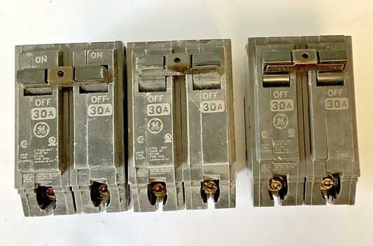 GE THQL2130 CIRCUIT BREAKER 30A TYPE THQL 120/240VAC ***LOTOF3***