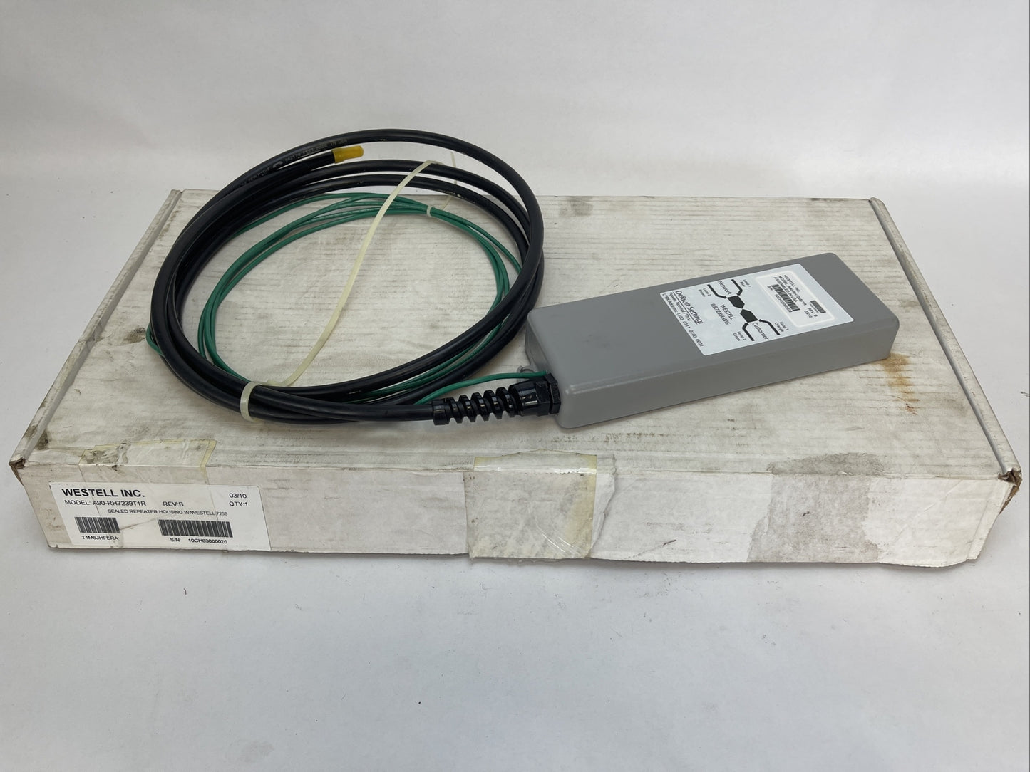 WESTELL A90-RH7239T1R REV B SEALED REPEATER HOUSING W/WESTELL 7239 (ILR7239LWI5)