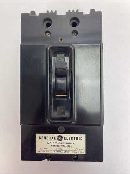 GE TF136Y100 CIRCUIT BREAKER 100AMP 600VAC 3POLE