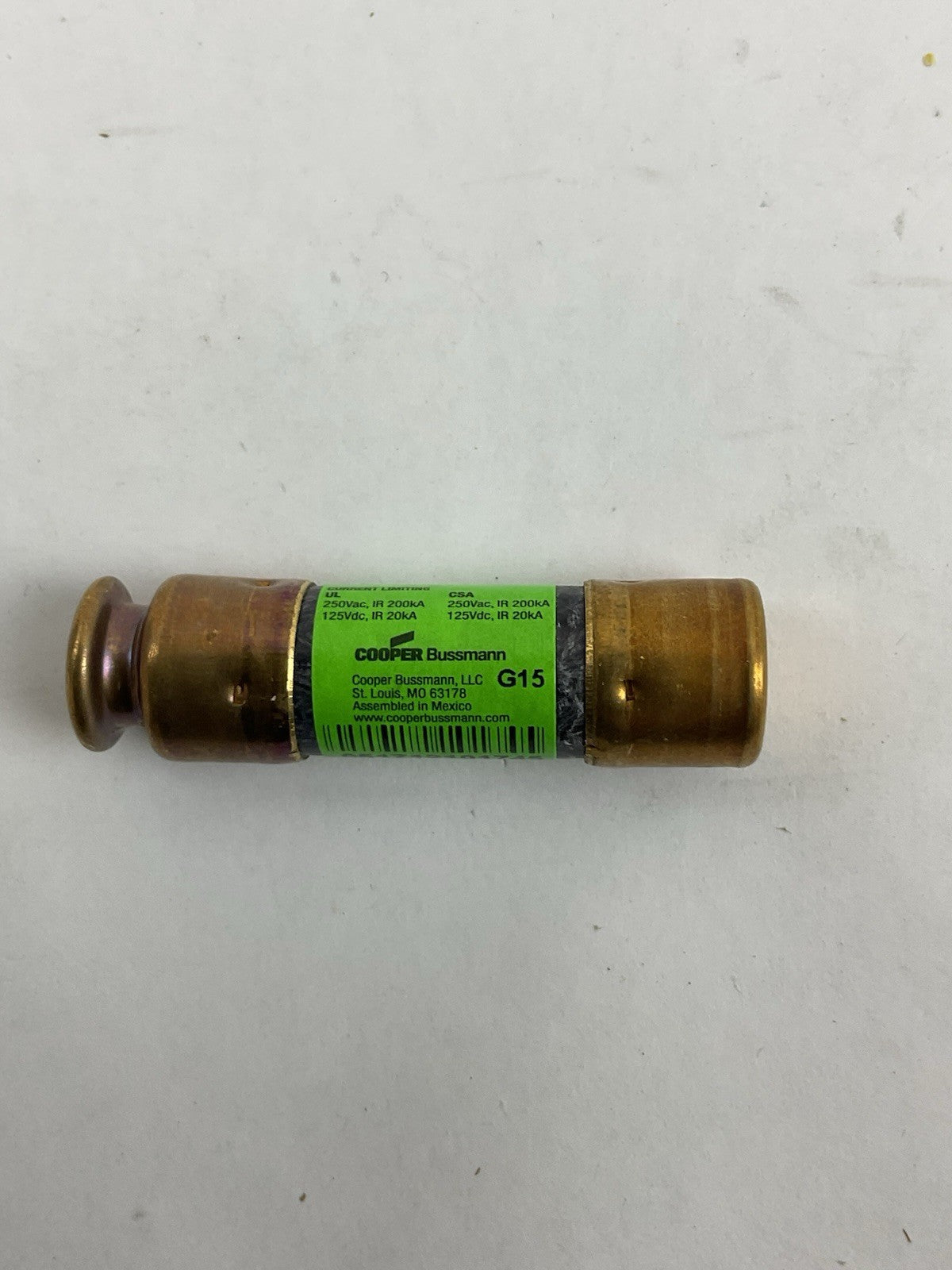 COOPER BUSSMANN FRN-R-15 FUSETRON FUSE CLASS RK5 250V 15 AMP 10 PACK
