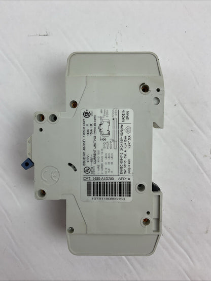 ALLEN BRADLEY 1489-A1D200 CIRCUIT BREAKER 1P 20A 277VAC 1489-AAHH3 (LOT OF 3)