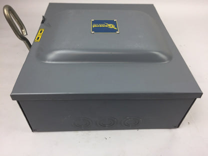 GENERAL SWITCH 63DU SAFETY SWITCH VOLTS 240 AC 60 AMP 3 POLE TYPE: D'BLE THROW