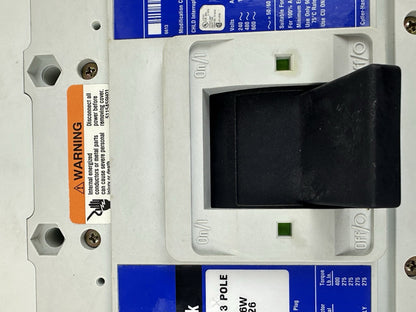 CUTLER HAMMER CHLD3250T76W 250A 600V 3P CIRCUIT BREAKER W/DIGITRIP 750 TRIP UNIT