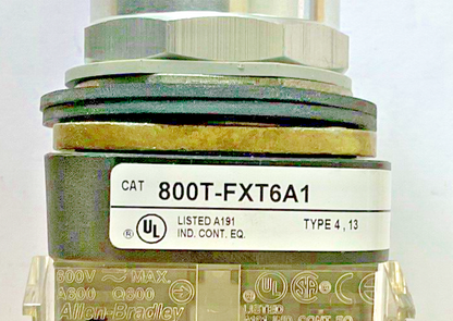 ALLEN BRADLEY 800T-FXT6A1 PUSH BUTTON SER.T W/ 800T-XD4