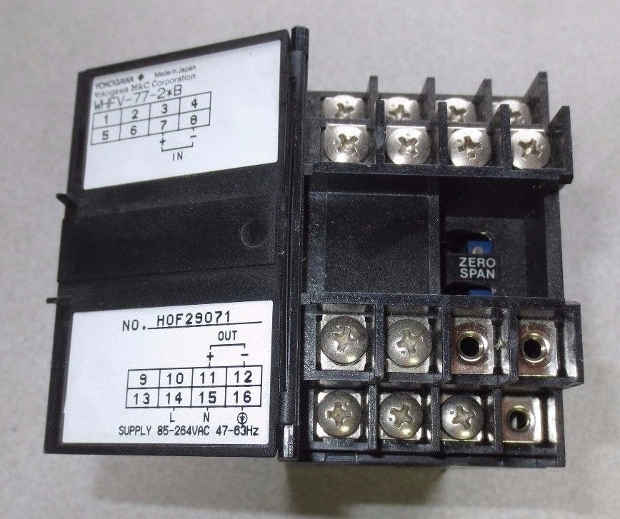 YOKOGAWA JUXTA WHFV / WHFV-77-2*B  HOF29071 / H0F29071 SIGNAL CONDITIONER? 10VDC