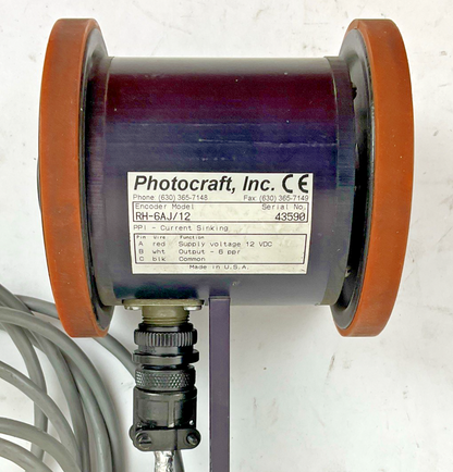 PHOTOCRAFT RH-6AJ/12 ENCODER 12VDC 6PPR
