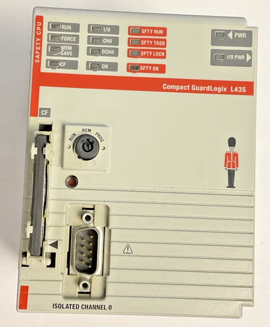 ALLEN BRADLEY 1768-L43S GUARDLOGIX CPU SER.B FW1.04 24VDC