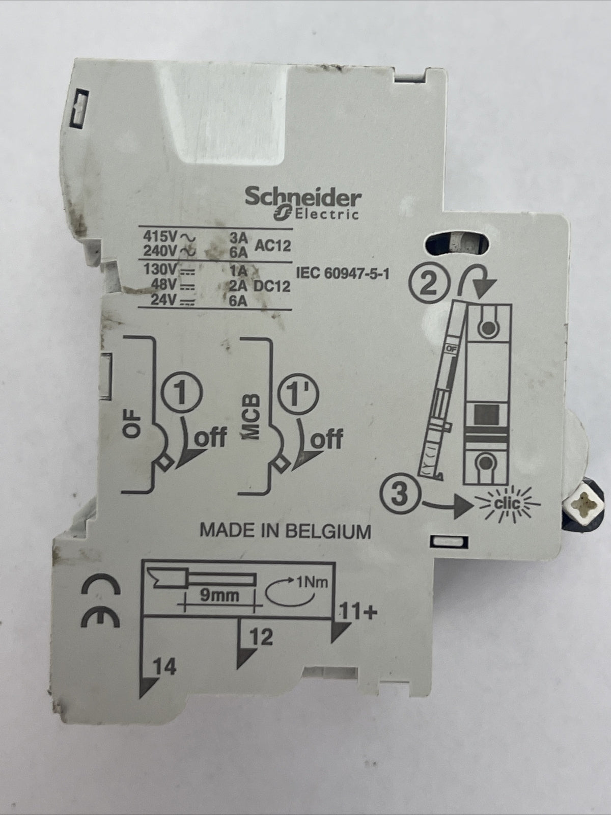 SCHNEIDER ELECTRIC C 5A 240VAC 125VDC 5A C60 MULTI 9 2POLE