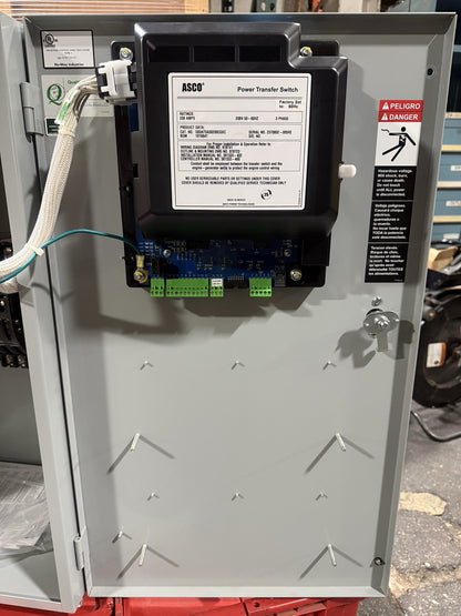 ASCO D03ATSA30200CGXC 200A 208V  3P AUTOMATIC TRANSFER SWITCH 50-60HZ