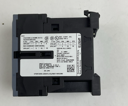 SIEMENS POWER CONTACTOR 3RT2018-2BB41 / 24V DC