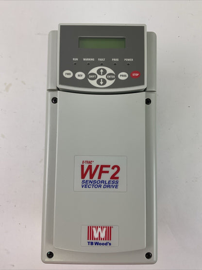 TB WOOD'S WF2C2S020B SENSORLESS VECTOR DRIVE OUTPUT 2HP 0-200/230V 3PH 7.8/6.8A