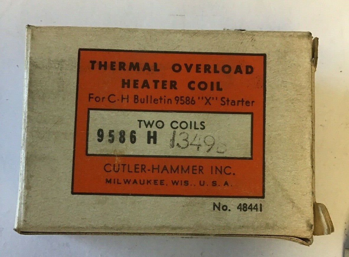 CUTLER HAMMER  9586H1349B THERMAL OVERLOAD HEATER COIL***LOTOF5***