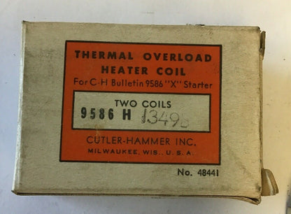 CUTLER HAMMER  9586H1349B THERMAL OVERLOAD HEATER COIL***LOTOF5***