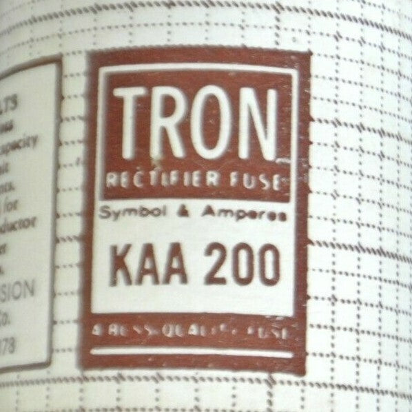 BOX of 5 / BUSSMANN / TRON KAA200 RECTIFIER FUSE / 200A / 130V / NEW SURPLUS
