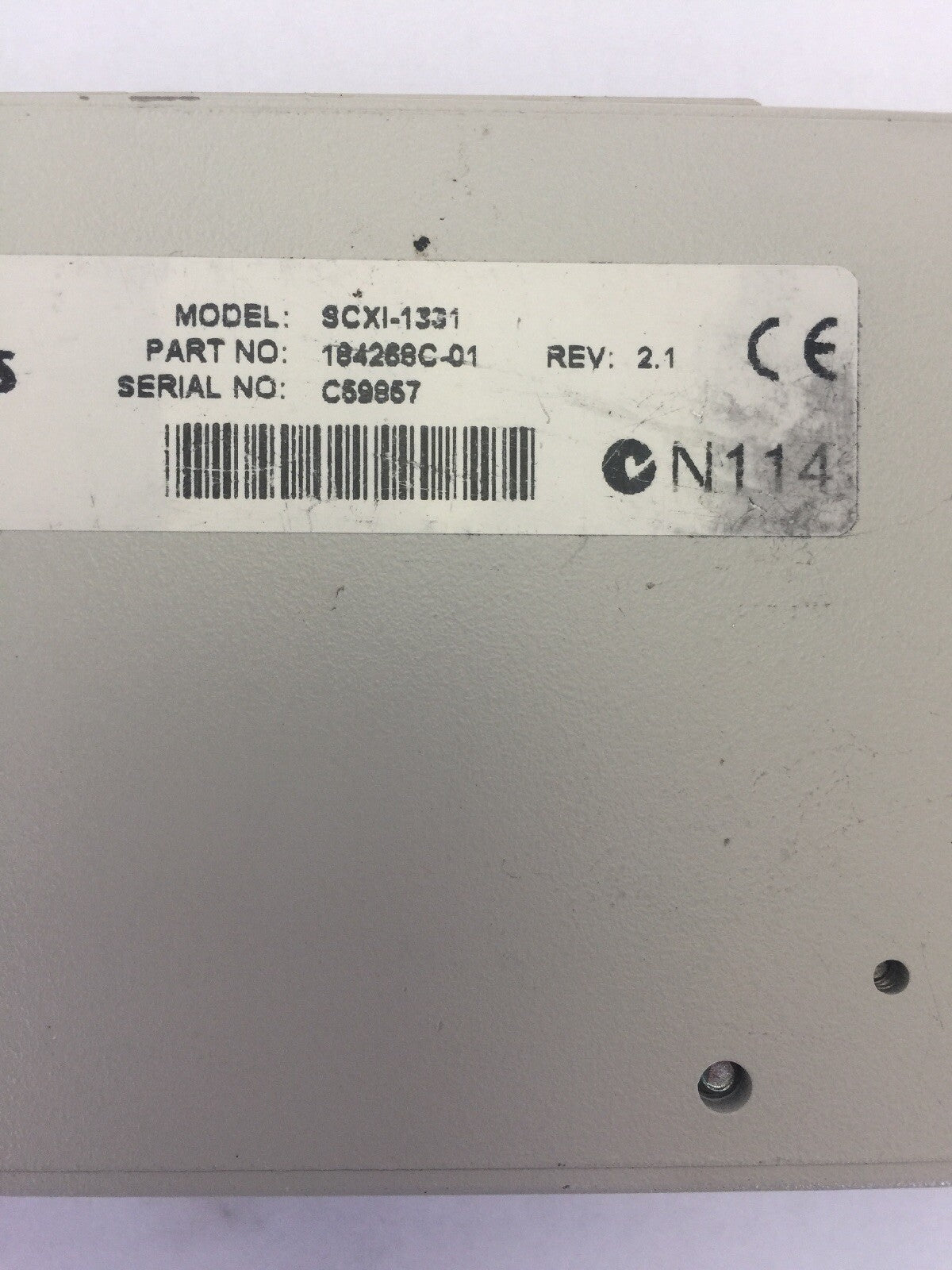 NATIONAL INSTRUMENTS SCXI-1331 REV 2.1