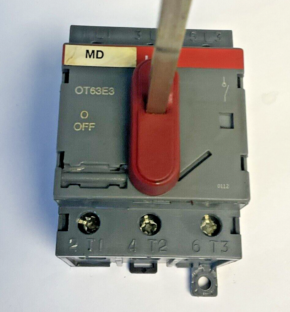 ABB OT63E3 DISCONNECT SWITCH 600VAC 80A