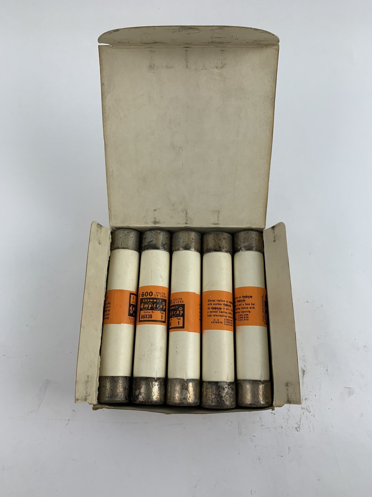 Shawmut Amp-trap A6X35 Type 1 35A 600V Fuse "Lot of 10"